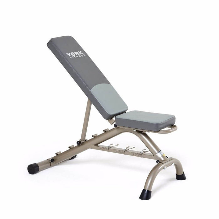 York Barbell Multi Position Fitness Bench With Fitbell Storage