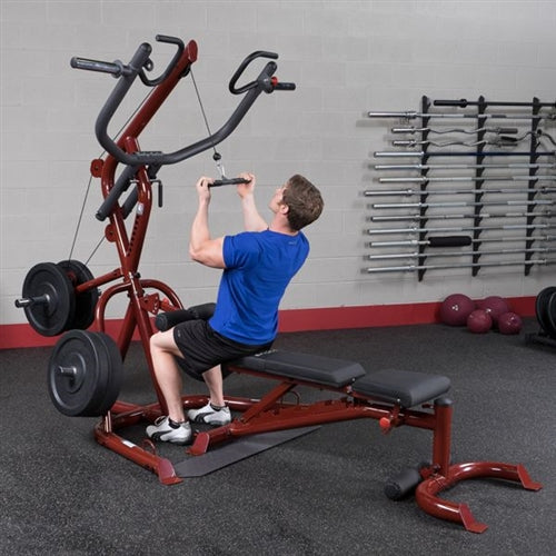 Body-Solid GLGS100P4 Corner Leverage Gym Package