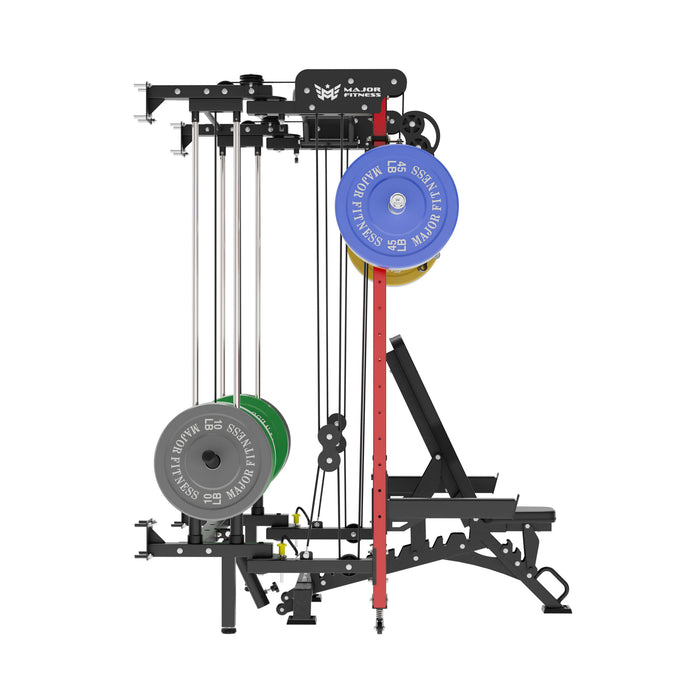 Major Fitness All-In-One Home Gym Folding Power Rack Package Lightning F35