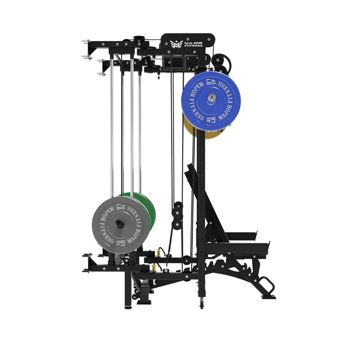 Major Fitness All-In-One Home Gym Folding Power Rack Package Lightning F35