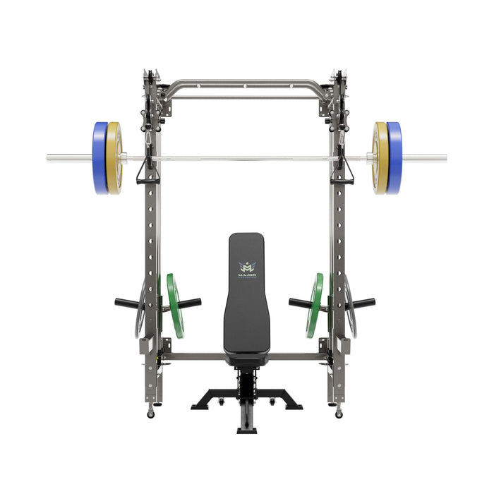 Major Fitness All-In-One Home Gym Folding Power Rack Package Lightning F35