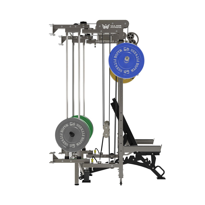 Major Fitness All-In-One Home Gym Folding Power Rack Package Lightning F35