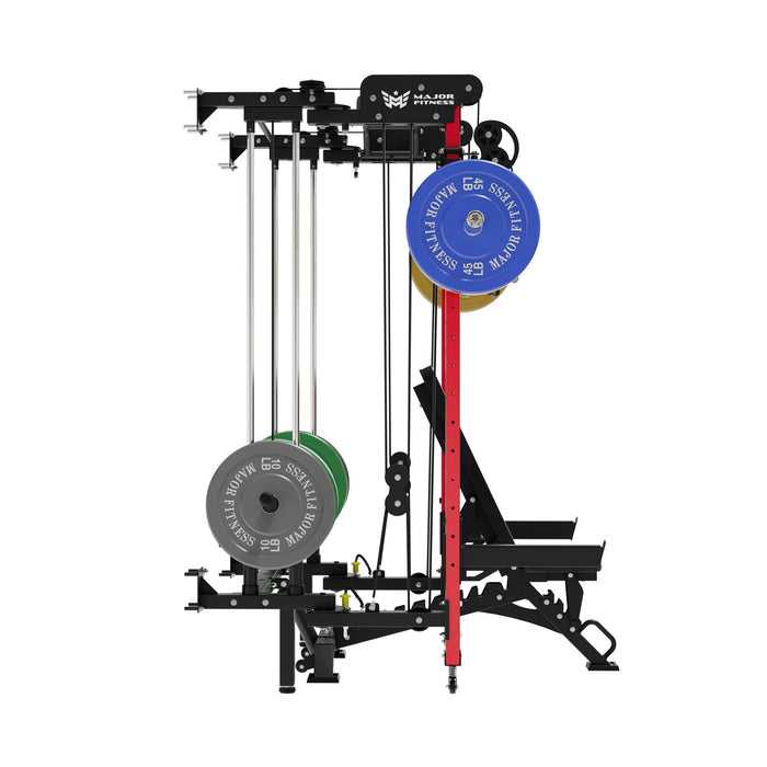 Major Fitness All-In-One Home Gym Folding Power Rack Package Lightning F35