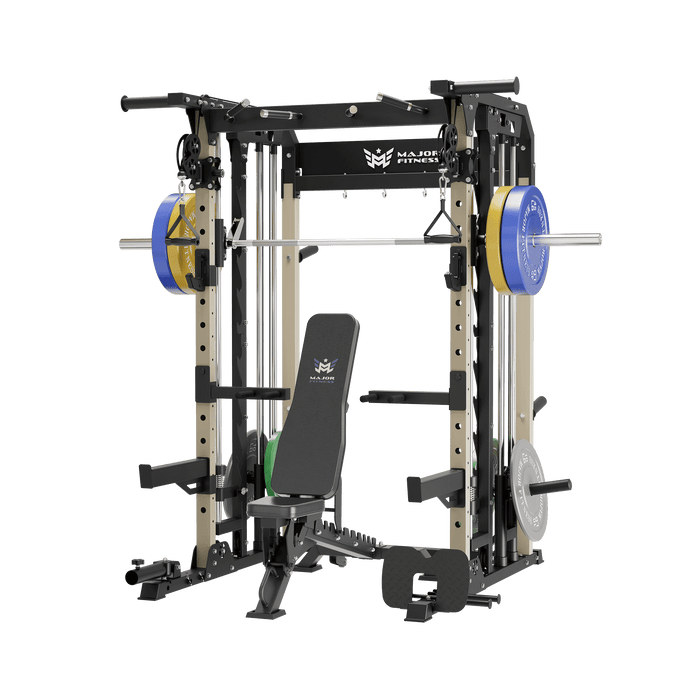 Major Fitness All-In-One Home Gym Smith Machine Package Spirit B52