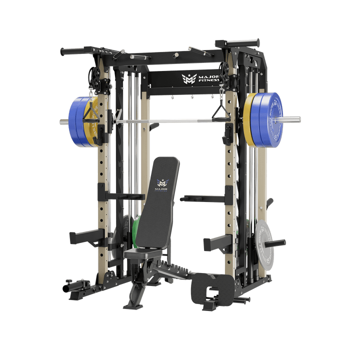 Major Fitness All-In-One Home Gym Smith Machine Package Spirit B52
