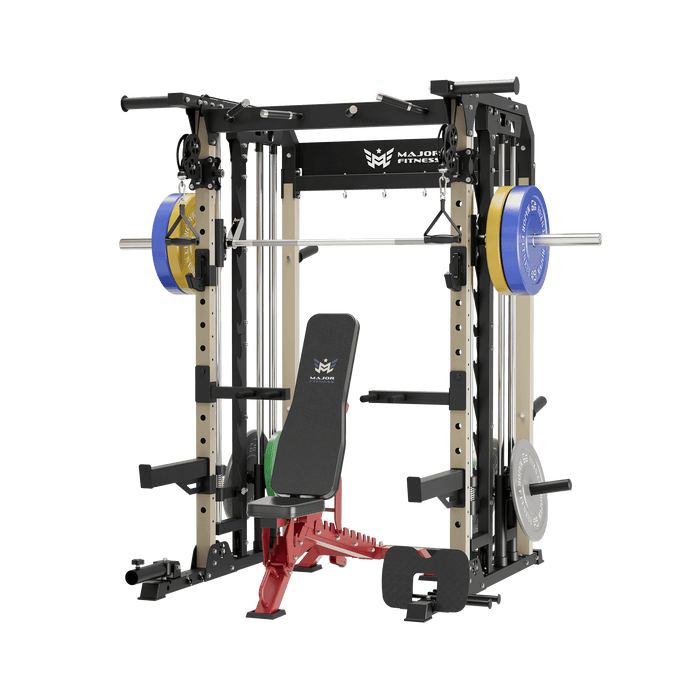 Major Fitness All-In-One Home Gym Smith Machine Package Spirit B52
