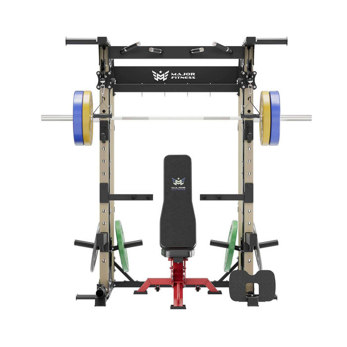 Major Fitness All-In-One Home Gym Smith Machine Package Spirit B52