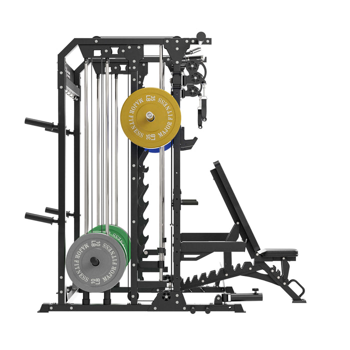 Major Fitness All-In-One Home Gym Smith Machine Package Spirit B52
