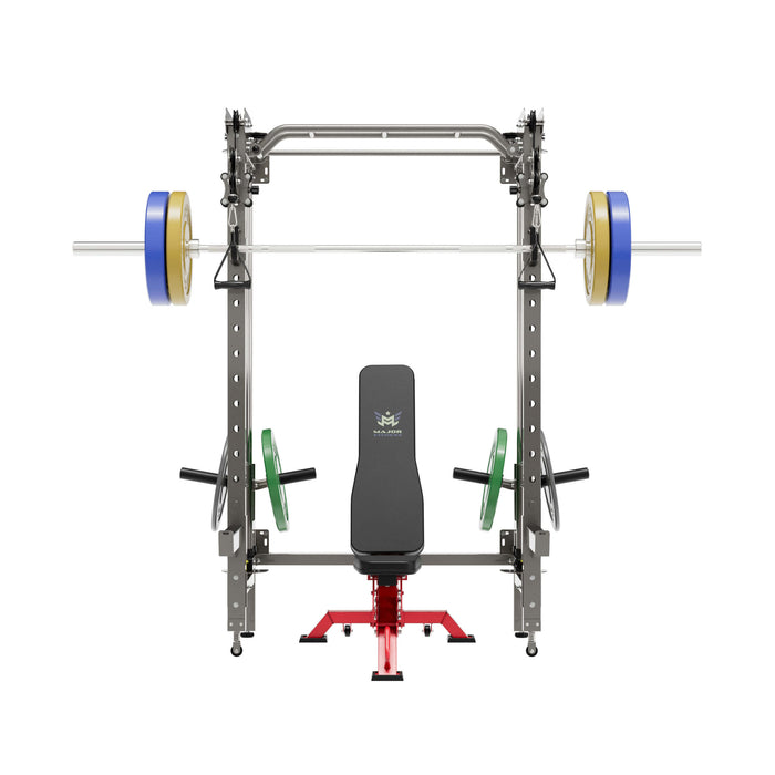 Major Fitness All-In-One Home Gym Folding Power Rack Package Lightning F35