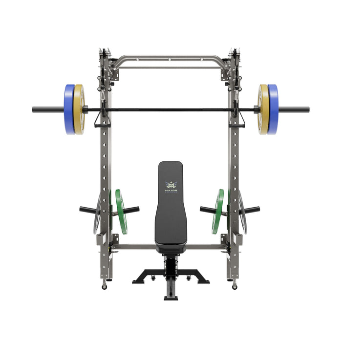 Major Fitness All-In-One Home Gym Folding Power Rack Package Lightning F35