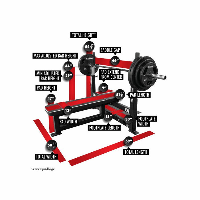 Legend Fitness Competition Flat Bench Press