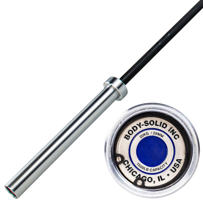 Body-Solid Extreme Olympic Bar 28 mm Needle Bearings 1500 lb. Capacity