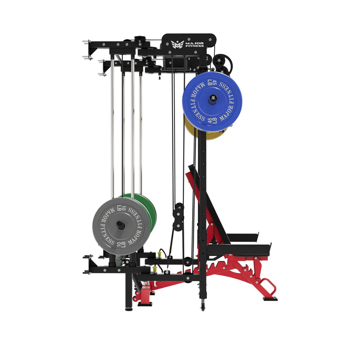Major Fitness All-In-One Home Gym Folding Power Rack Package Lightning F35
