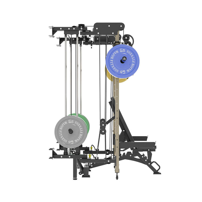 Major Fitness All-In-One Home Gym Folding Power Rack Package Lightning F35