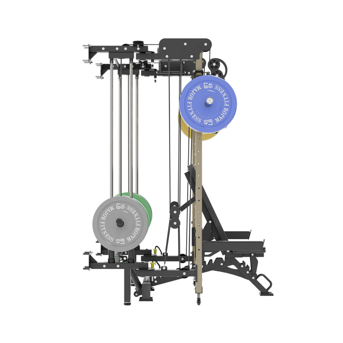 Major Fitness All-In-One Home Gym Folding Power Rack Package Lightning F35