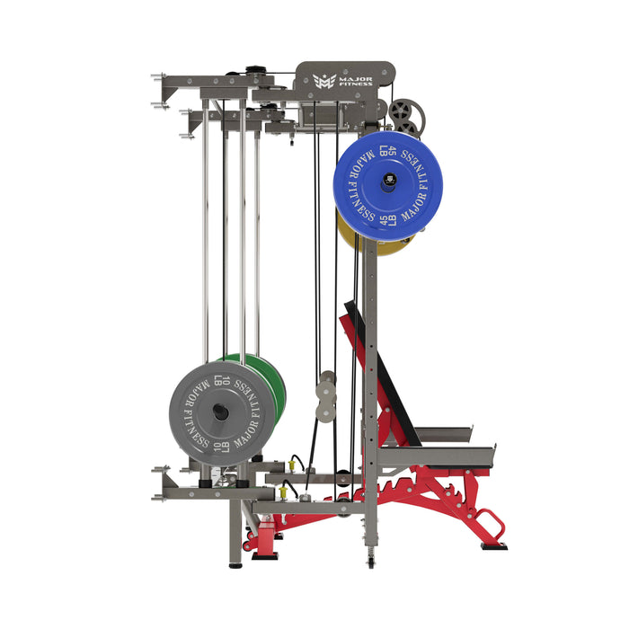 Major Fitness All-In-One Home Gym Folding Power Rack Package Lightning F35