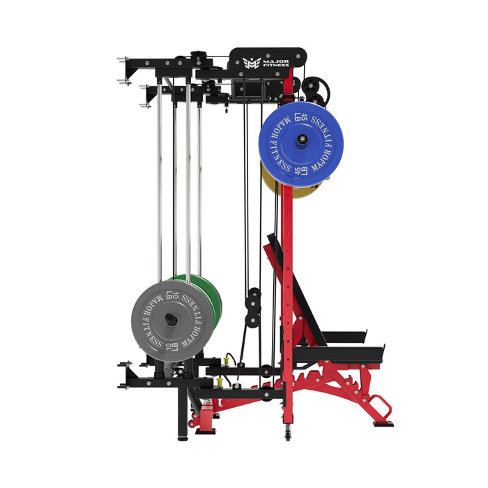 Major Fitness All-In-One Home Gym Folding Power Rack Package Lightning F35