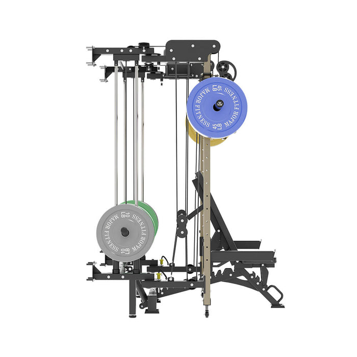 Major Fitness All-In-One Home Gym Folding Power Rack Package Lightning F35