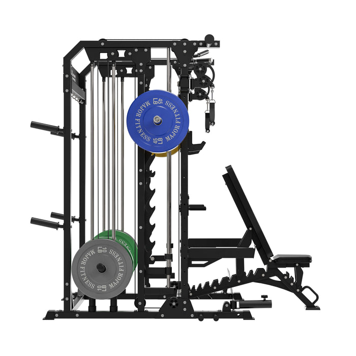 Major Fitness All-In-One Home Gym Smith Machine Package Spirit B52