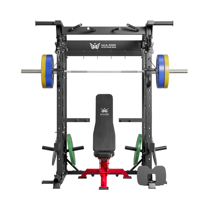 Major Fitness All-In-One Home Gym Smith Machine Package Spirit B52
