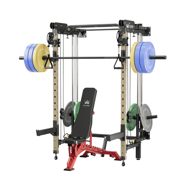 Major Fitness All-In-One Home Gym Folding Power Rack Package Lightning F35