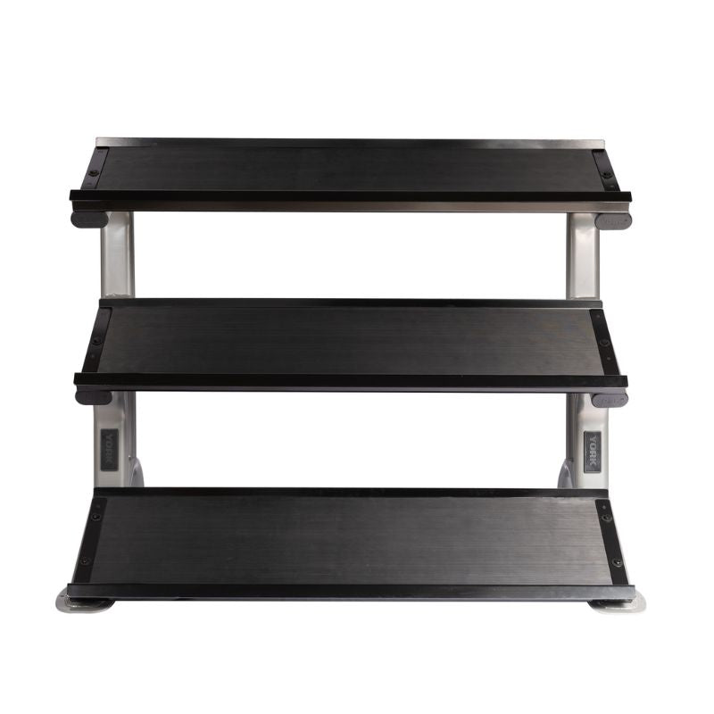 York 3-Tier Dumbbell Tray Rack — Home Gym Emporia